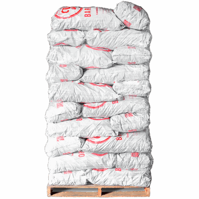 Palet de sacos de carbón vegetal de encina 20 kg