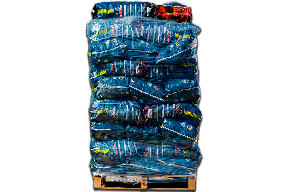 Palet de sacos de carbón vegetal de Marabú 15 kg